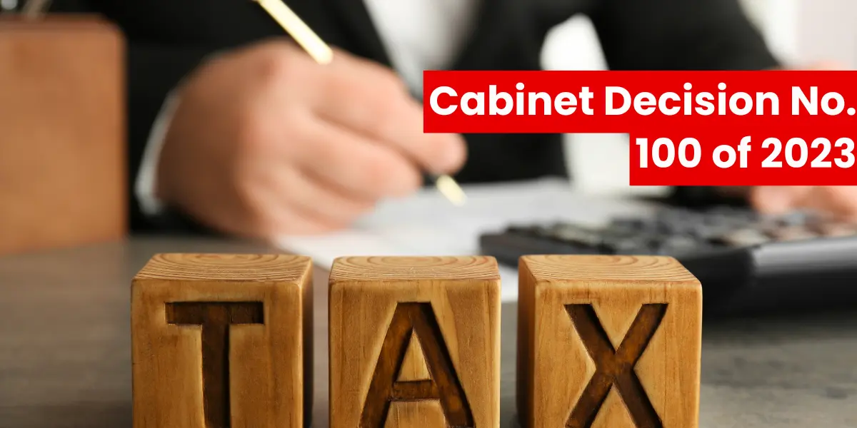Cabinet Decision No. 100 of 2023